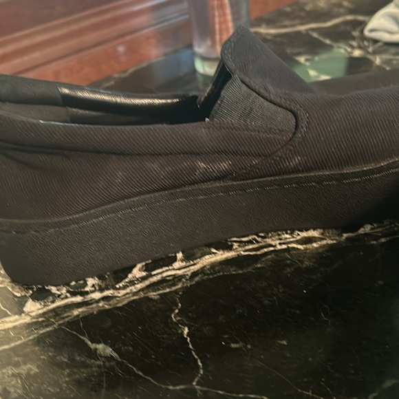 Great condition Karl Lagerfeld blank on black platform canvas slip ons - Picture 11 of 11